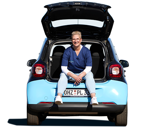 Quereinsteigerin Melanie in einem PDL Smart